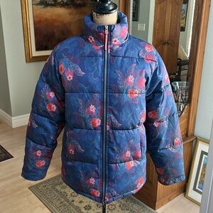 Sundance Floral Puffer Jacket size Small